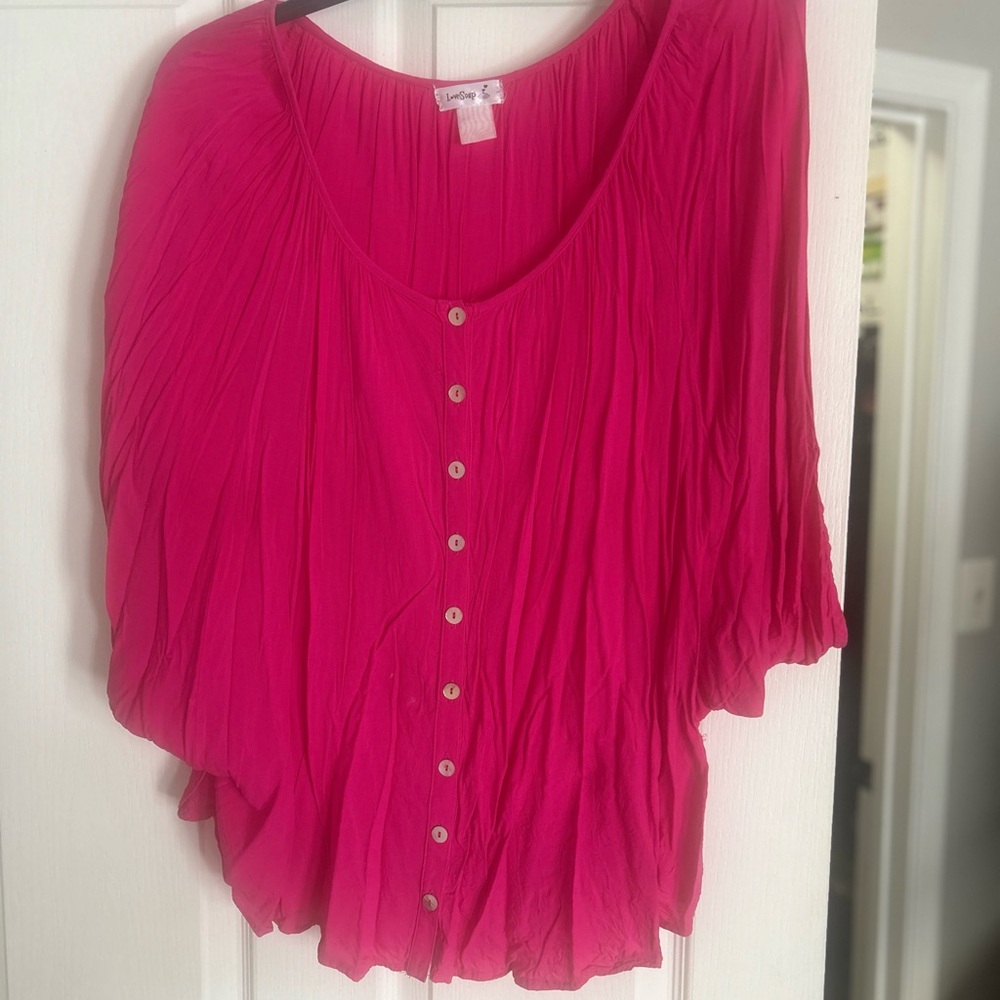 Pink Button Down - Picture 2 of 2